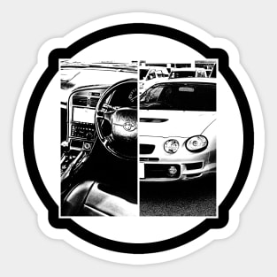 TOYOTA CELICA GT-FOUR ST205 Black 'N White 5 (Black Version) Sticker